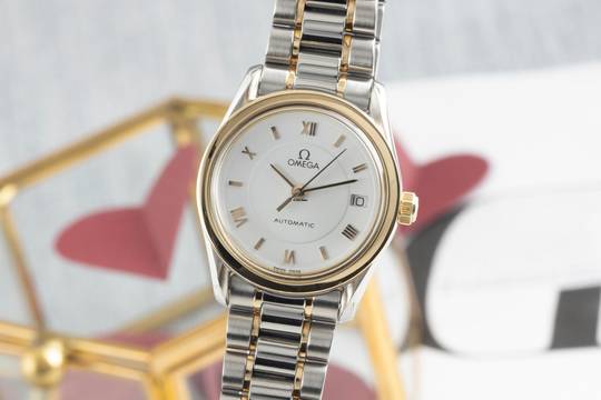  Omega Speedmaster Ladies Chronograph Heritage Lady Stahl / Gold Automatik Ref. 566.0285 766.0885 