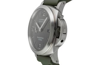 Thumbnail von Panerai Luminor Marina Automatic Verde Smeraldo Steel Automatic Ref. PAM01356 B&P 2022