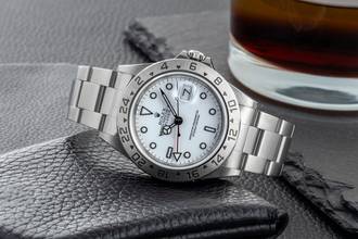 Thumbnail von Rolex Explorer II Polar White Dial Stahl Automatik Herrenuhr Ref. 16570 A-Serie