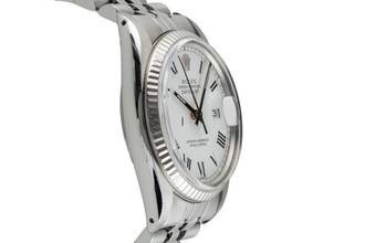 Thumbnail von Rolex Datejust 36 Buckley Dial Stahl / Weissgold Automatik Herrenuhr Ref. 16014