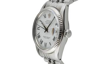 Thumbnail von Rolex Datejust 36 Buckley Dial Stahl / Weissgold Automatik Herrenuhr Ref. 16014