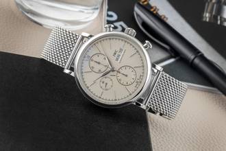 Thumbnail von IWC Portofino Chronograph stainless steel automatic men's watch ref. IW391009 papers 2014