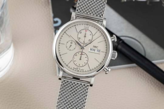  IWC Portofino Chronograph Edelstahl Automatik Herren Ref. IW391009 Papiere 2014 