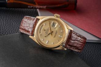 Thumbnail von Rolex Day-Date 36 Gold Diamond Dial 18k (0,750) Gold Automatik Herrenuhr R. 1803
