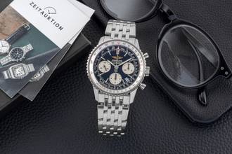 Thumbnail von Breitling Navitimer Chronograph Blue Dial Men's Watch Automatic Ref. A23322