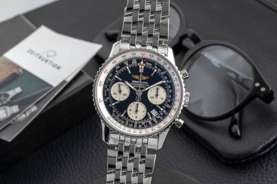  Breitling Navitimer Chronograph Blue Dial Herrenuhr Automatik Ref. A23322 