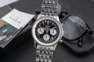 Breitling Navitimer Chronograph Blue Dial Men's Watch Automatic Ref. A23322