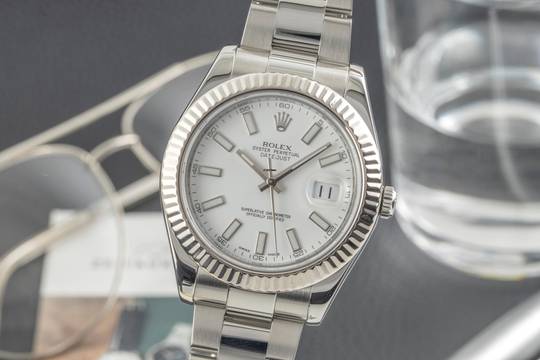  Rolex Datejust II 41 White Dial Oyster Stahl / Gold Automatik Herrenuhr Ref. 116334 