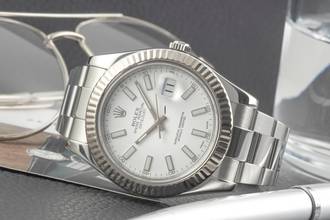 Thumbnail von Rolex Datejust II 41 White Dial Oyster Stahl / Gold Automatik Herrenuhr Ref. 116334