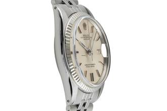 Thumbnail von Rolex Datejust 36 Silver Dial Stahl / Weissgold Automatik Herrenuhr 1601 Vintage