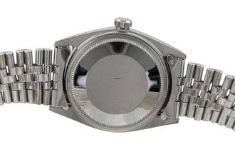 Thumbnail von Rolex Datejust 36 Silver Dial Stahl / Weissgold Automatik Herrenuhr 1601 Vintage