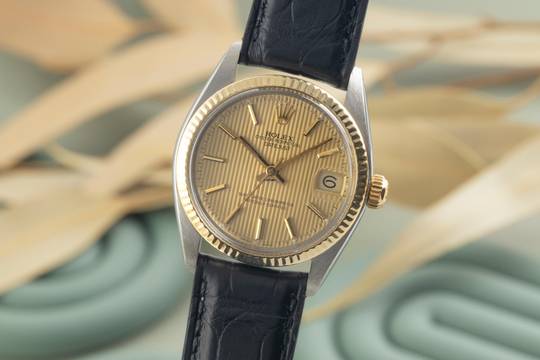 Rolex Datejust 31 Tapestry Dial Stahl / Gold Automatik Medium Size Ref. 6827 