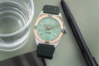 Thumbnail von Breitling Chronomat Super Chronomat Steel / Gold Diamonds Lady U17356531L1S1