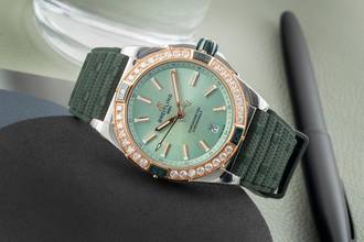 Thumbnail von Breitling Chronomat Super Chronomat Steel / Gold Diamonds Lady U17356531L1S1