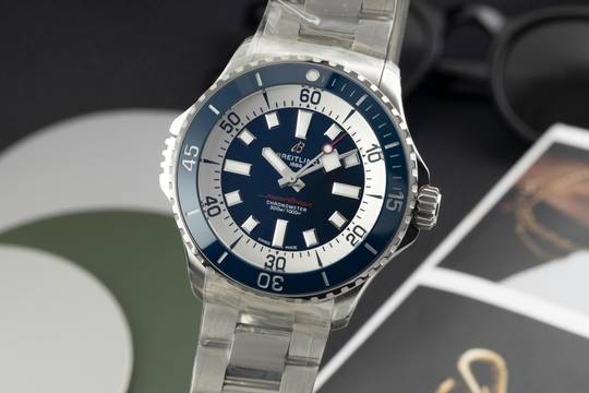  Breitling Superocean Stahl Automatik Herrenuhr Ref. A17378E71C1A1 B&P NEW 