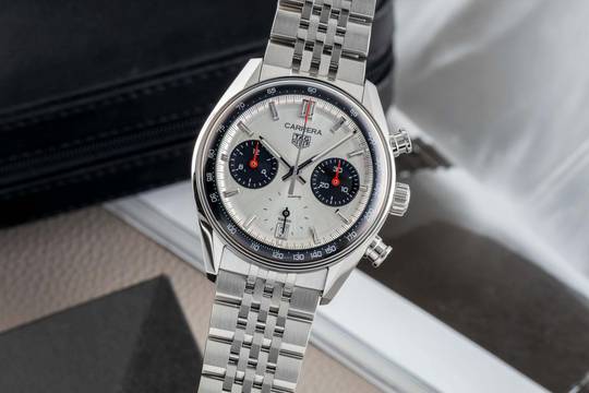  TAG Heuer Carrera Chronograph Stahl Automatik Ref. CBS2216.BA0048 B&P 2025 