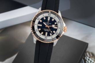 Breitling Superocean Steel / Gold Automatic Men's Watch Ref. U17375211B1S1 B&P New