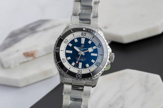  Breitling Superocean 44 Stahl Automatik Ref. A17376211C1A1 B&P 