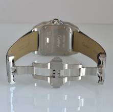 Thumbnail von Cartier Santos 100 Medium 33MM W20106X8 silver dial Full Set Like NEW