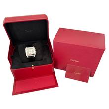 Thumbnail von Cartier Santos 100 Medium 33MM W20106X8 silver dial Full Set Like NEW