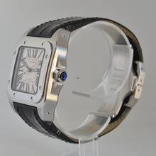 Thumbnail von Cartier Santos 100 Medium 33MM W20106X8 silver dial Full Set Like NEW