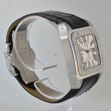 Thumbnail von Cartier Santos 100 Medium 33MM W20106X8 silver dial Full Set Like NEW
