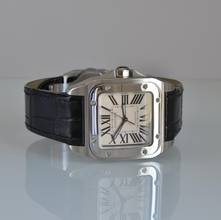 Thumbnail von Cartier Santos 100 Medium 33MM W20106X8 silver dial Full Set Like NEW