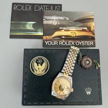 Thumbnail von Rolex Datejust 16013 by UAE Quraysh Hawk of Dubai dial Full Set 1984