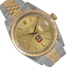  Rolex Datejust 36 16013 by UAE Quraysh Hawk of Abu Dhabi dial Full Set 1983 