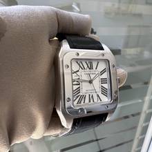 Thumbnail von Cartier Santos 100 XL W20073X8 silver dial Full Set Like NEW