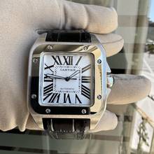 Thumbnail von Cartier Santos 100 XL W20073X8 silver dial Full Set Like NEW