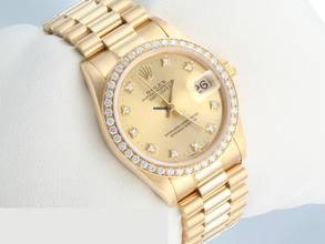 Thumbnail von Rolex Datejust 31mm 68288 1995 Gelbgold 750 Diamanten Automatik 18kt Yellow Gold President-band Chronometer Oyster