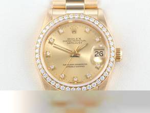 Rolex Datejust 31 31mm 68288 1995 Yellow Gold 750 Diamonds Automatic Gold