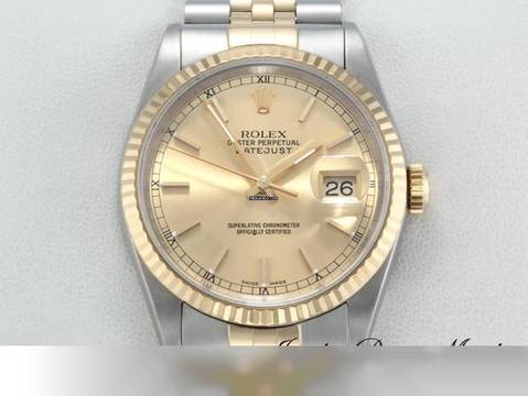  Rolex Datejust 36 36mm 16233 2000 Edelstahl Gelbgold 750 Automatik Stahl Gold Stainless Steel 18kt Yellow Gold Jubilé-band Chronometer Oyster 