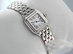 Thumbnail von Cartier Panthère Sm stainless steel Age: 2020 Wspn0006 Ladies' watch Steel