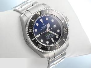 Thumbnail von Rolex Sea-Dweller Deepsea Deep Blue Stahl 116660 2017 Lc100 Automatik Taucheruhr Stainless Steel Oyster-band Chronometer