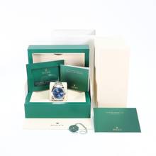 Thumbnail von Rolex Datejust 41 Steel Oyster Azzurro Blue Roman Dial NEW 2024