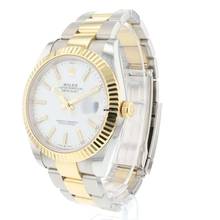 Thumbnail von Rolex Datejust 41 Steel Gold Oyster Fluted White Dial NEW '23