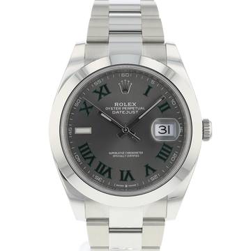  Rolex Datejust 41 Oyster Wimbledon Dial NEW 