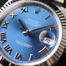 Thumbnail von Rolex Datejust 41 Fluted Oyster Azzurro Blue Roman Dial NEW '25