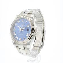 Thumbnail von Rolex Datejust 41 Fluted Oyster Azzurro Blue Roman Dial NEW '25