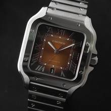 Thumbnail von Cartier Santos Large Automatic Brown Dial
