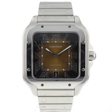  Cartier Santos Large Automatic Brown Dial 
