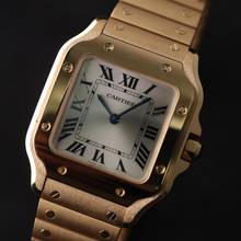 Thumbnail von Cartier Santos Small Yellow Gold Silver Dial NEW '26