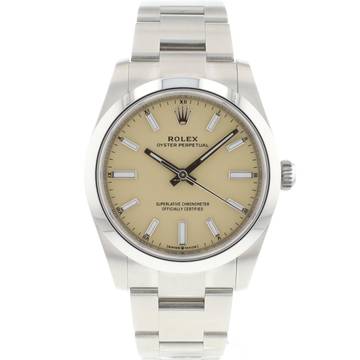  Rolex Oyster Perpetual 34 Beige Dial NEW 2025 