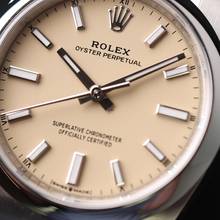 Thumbnail von Rolex Oyster Perpetual 34 Beige Dial NEW 2025