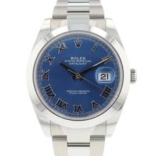 Thumbnail von Rolex Datejust 41 Steel Oyster Azzurro Blue Roman Dial NEW 2025