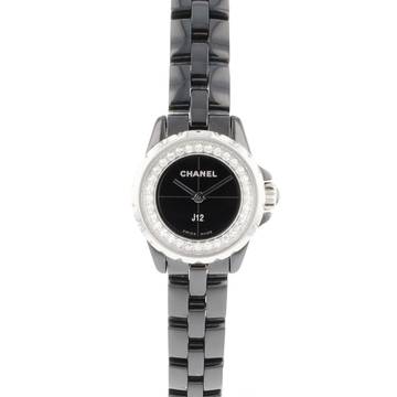  Chanel J12 J12-XS Black Ceramic Diamonds NEW 