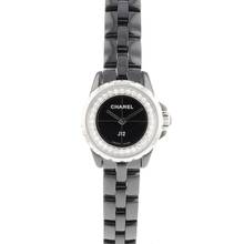  Chanel J12 J12-XS Black Ceramic Diamonds NEW 