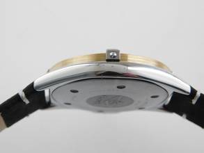 Thumbnail von Breitling Callisto 34 mm steel gold men's watch in top condition with new leather strap